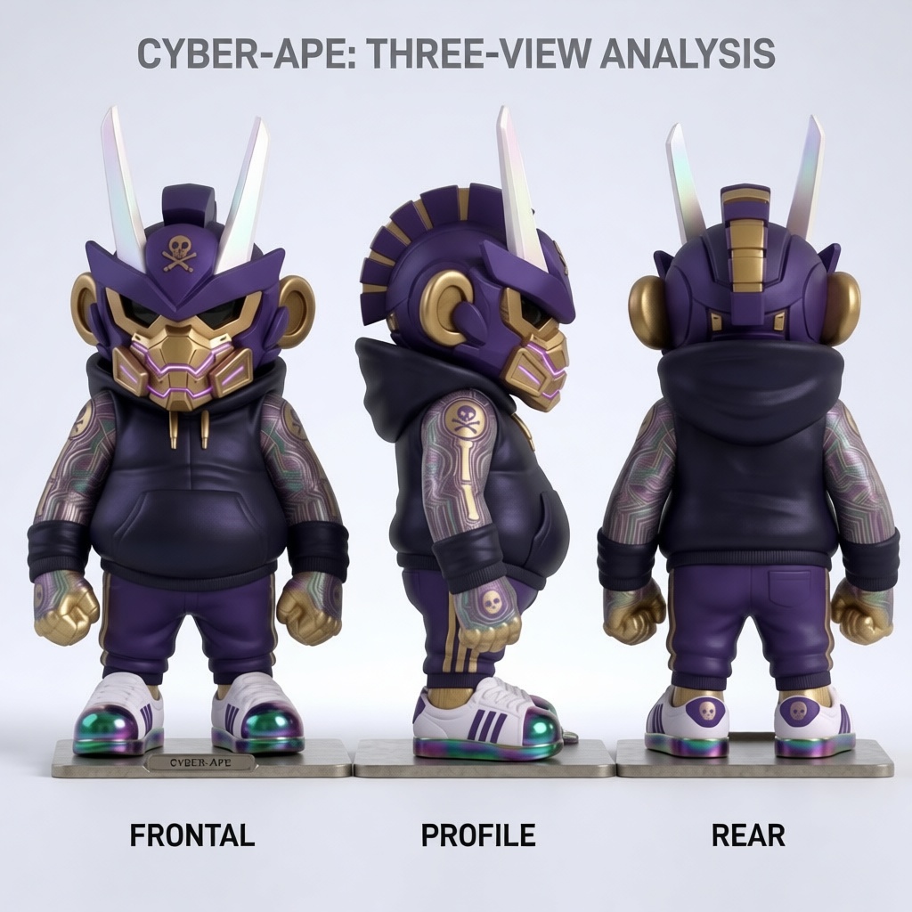 Cyber-Ape Figurine free 3D printable STL