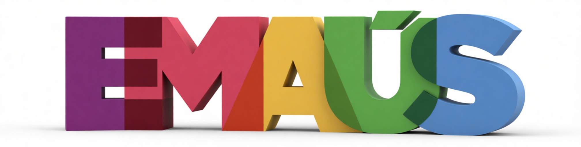 EMAÚS Logo Sculpture free 3D printable STL