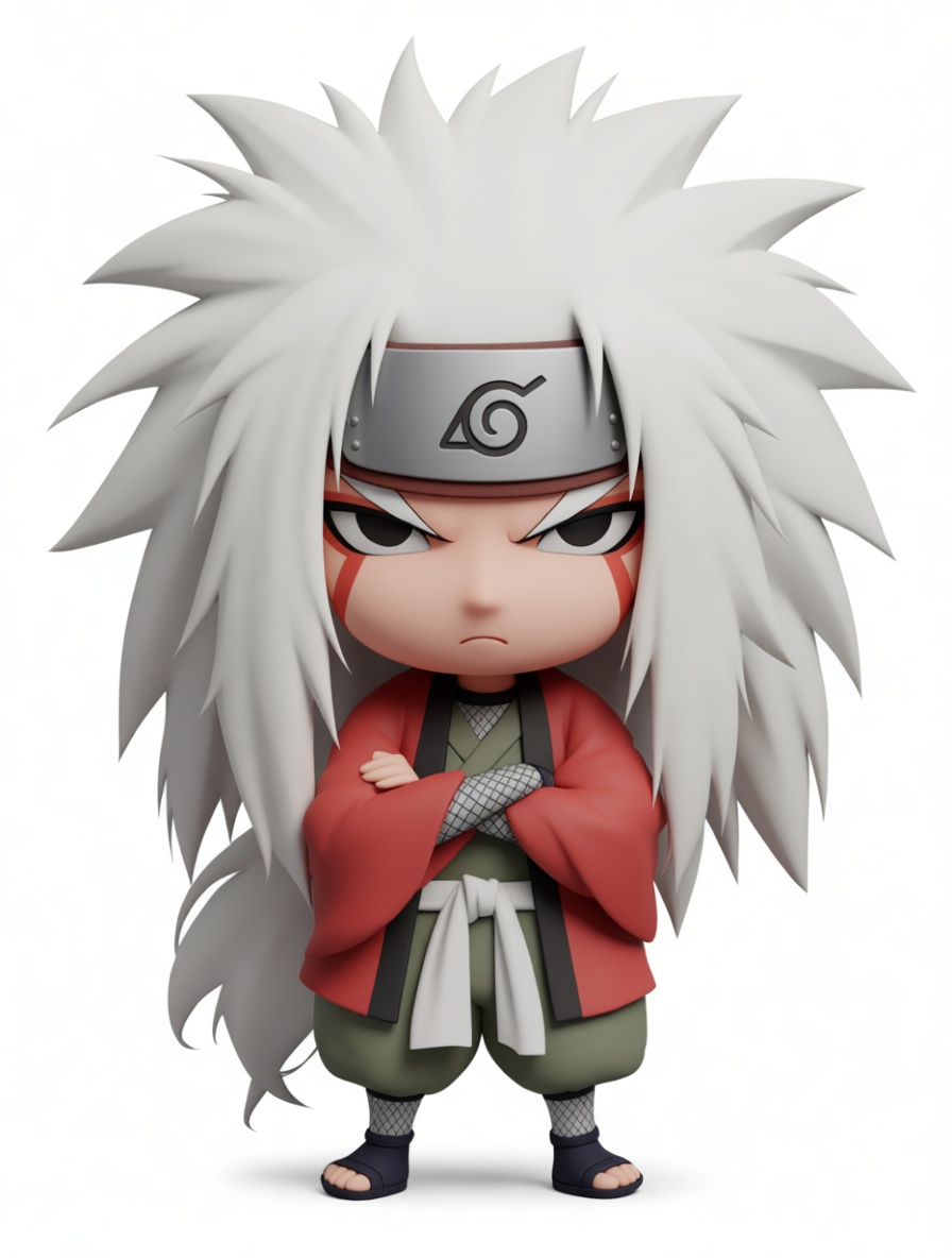 Jiraiya Chibi Figurine free 3D printable STL