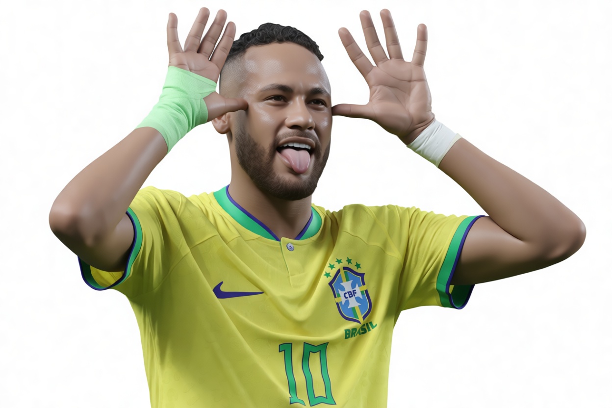 Neymar Jr Figurine free 3D printable STL