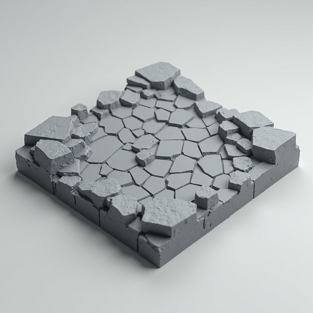 Rocky Cave Floor Tile free 3D printable STL