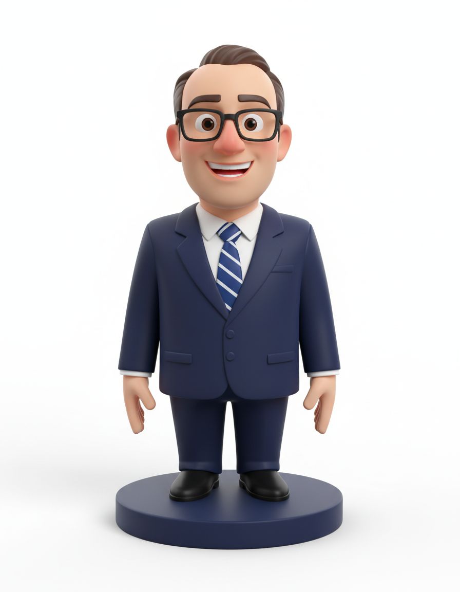 Businessman Cartoon Figurine free 3D printable STL