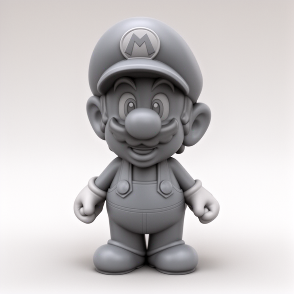 Super Mario Container Figurine free 3D printable STL