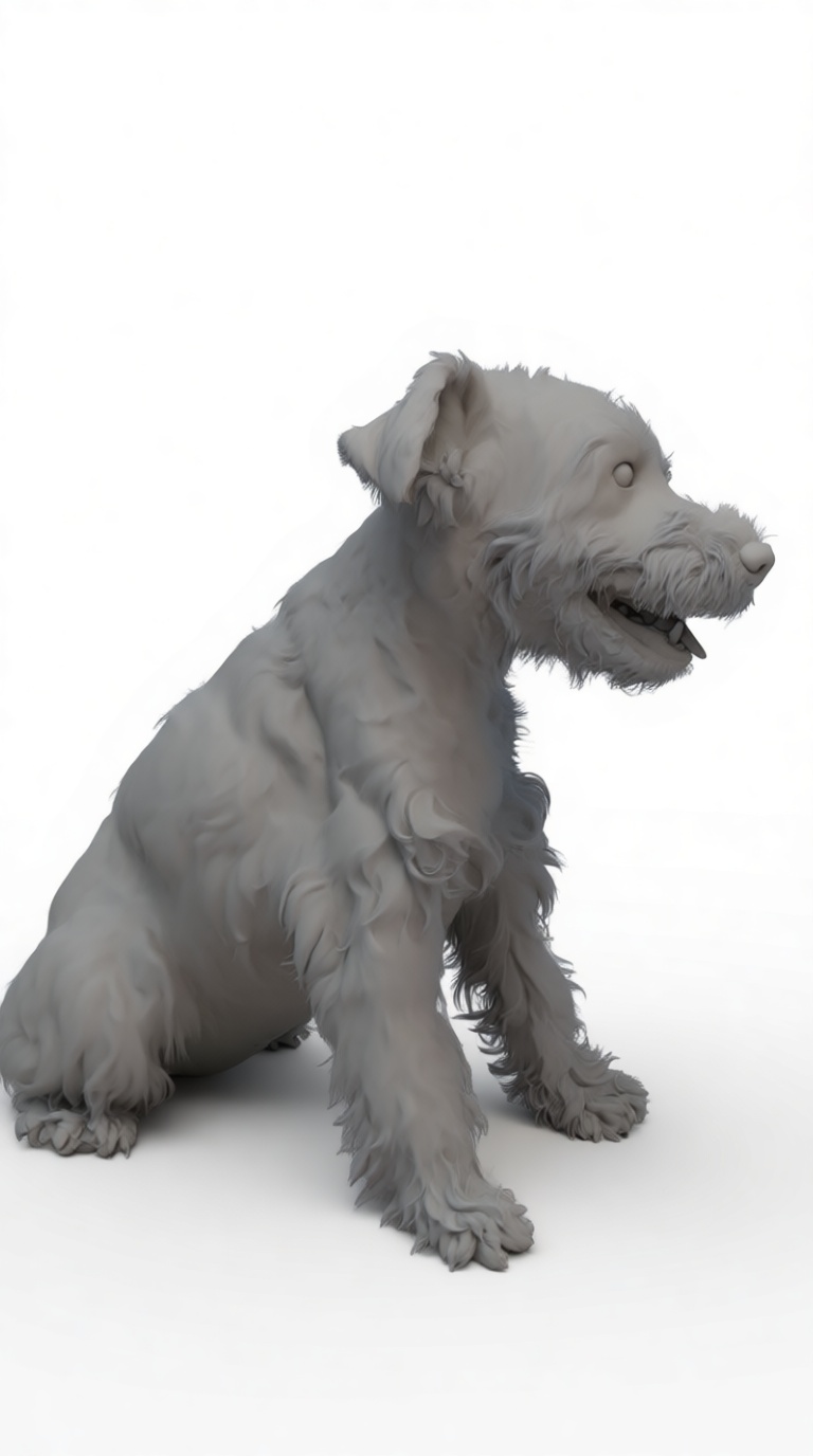 Wire Fox Terrier Figurine free 3D printable STL