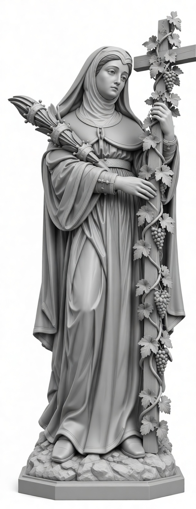 Saint Barbara Statue - Free 3D Printable STL File