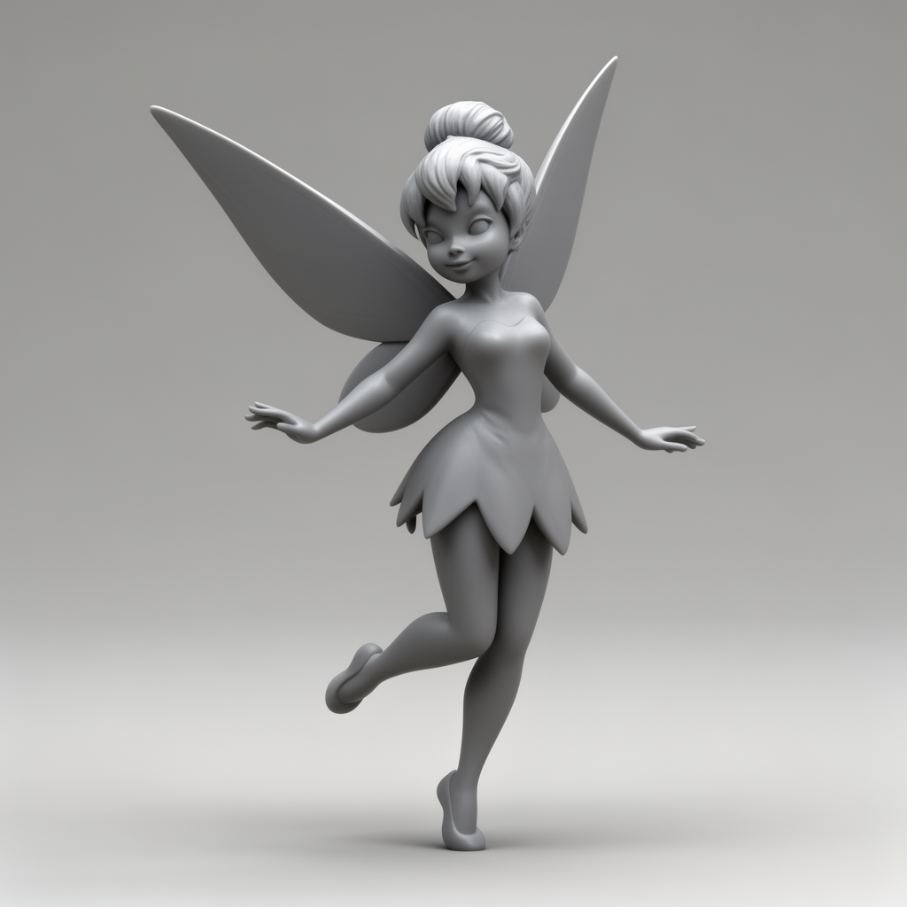 Tinkerbell Dancing Figurine free 3D printable STL