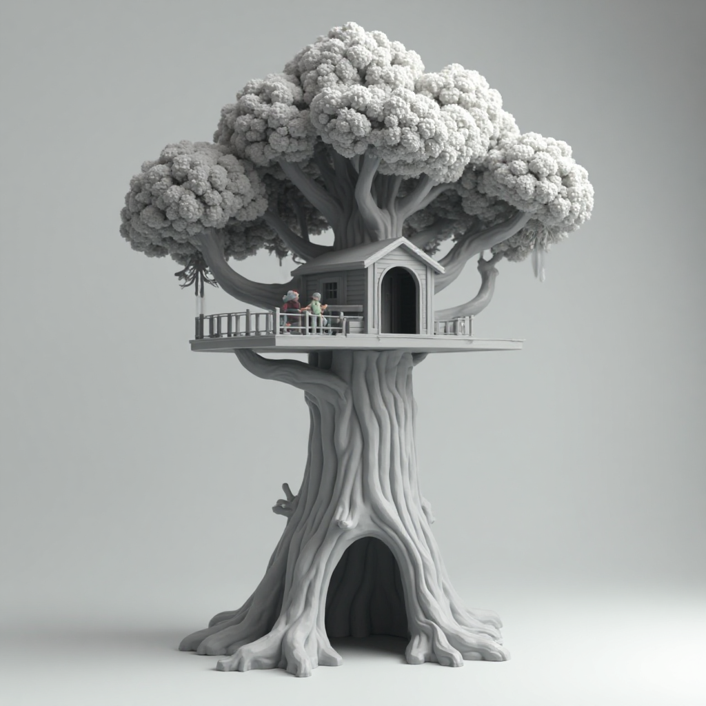 Treehouse Library Model free 3D printable STL