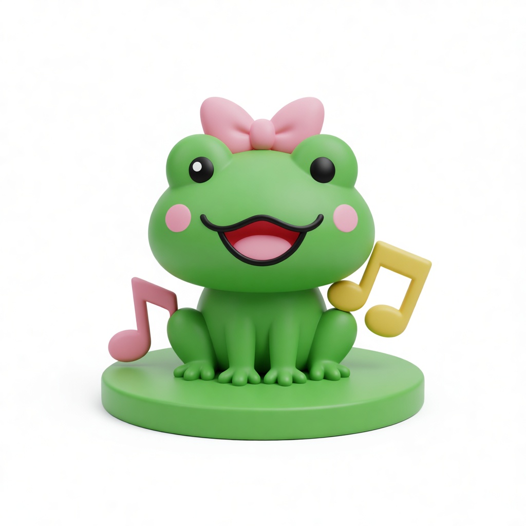 Cute Frog Figurine free 3D printable STL