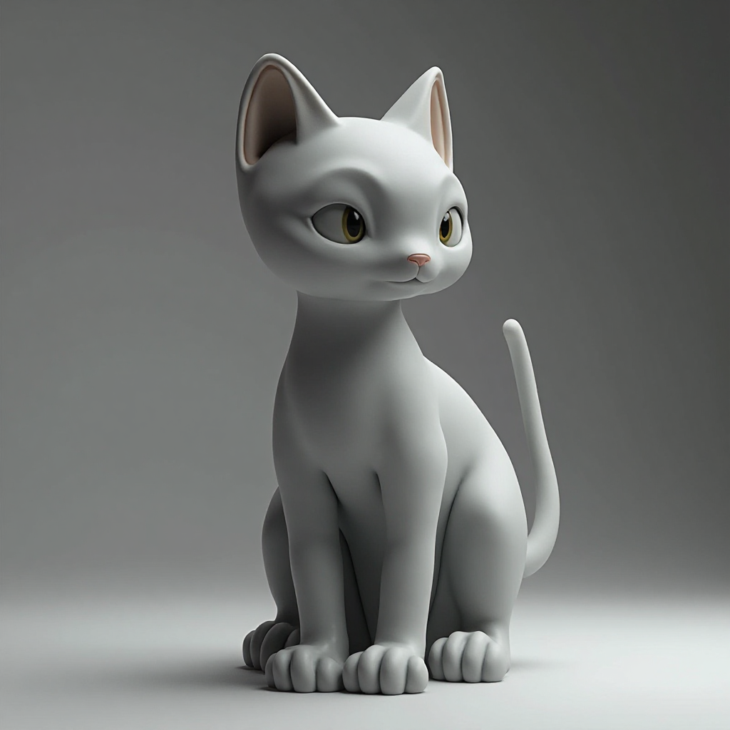 Sphinx Cat Figurine free 3D printable STL
