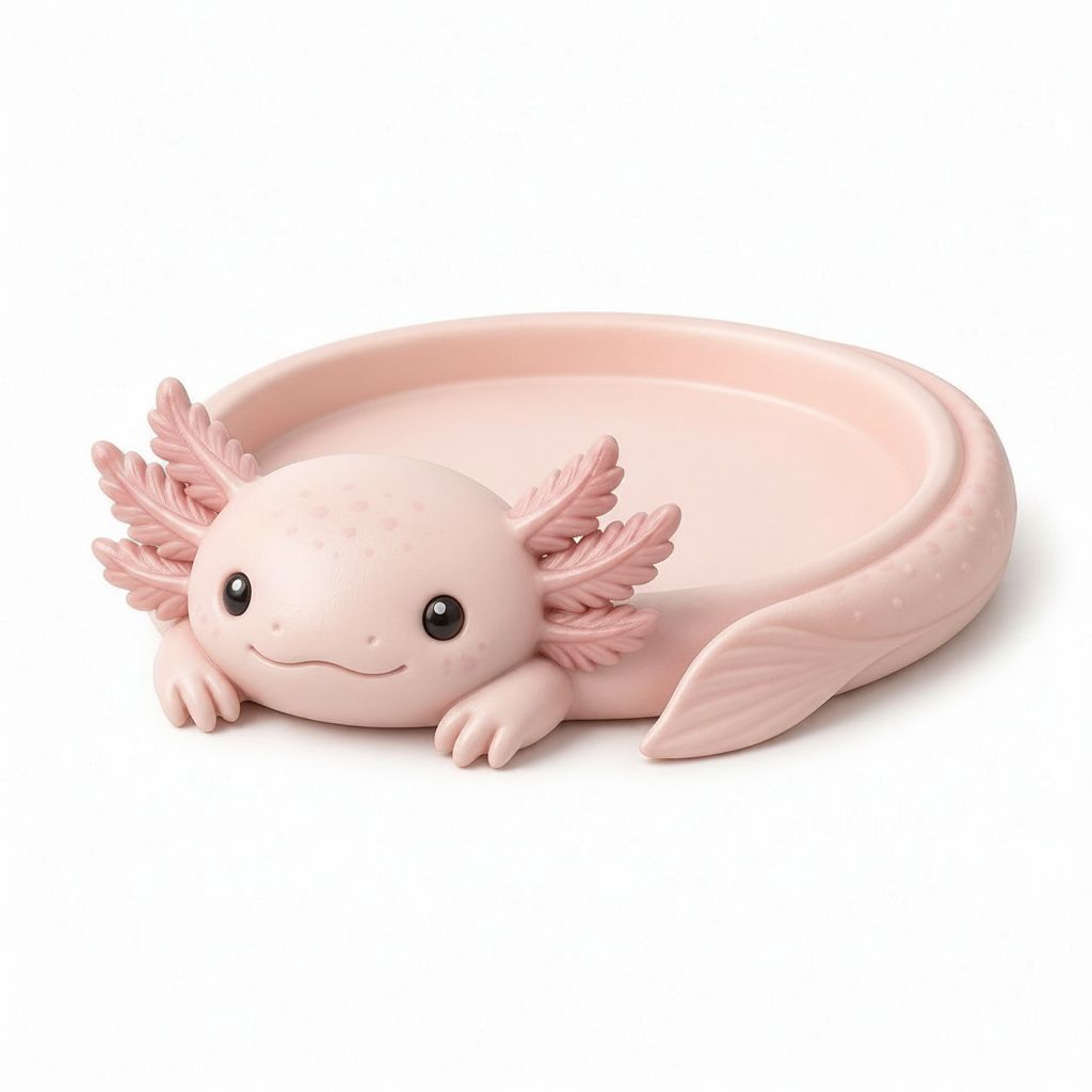 Axolotl Jewelry Tray free 3D printable STL