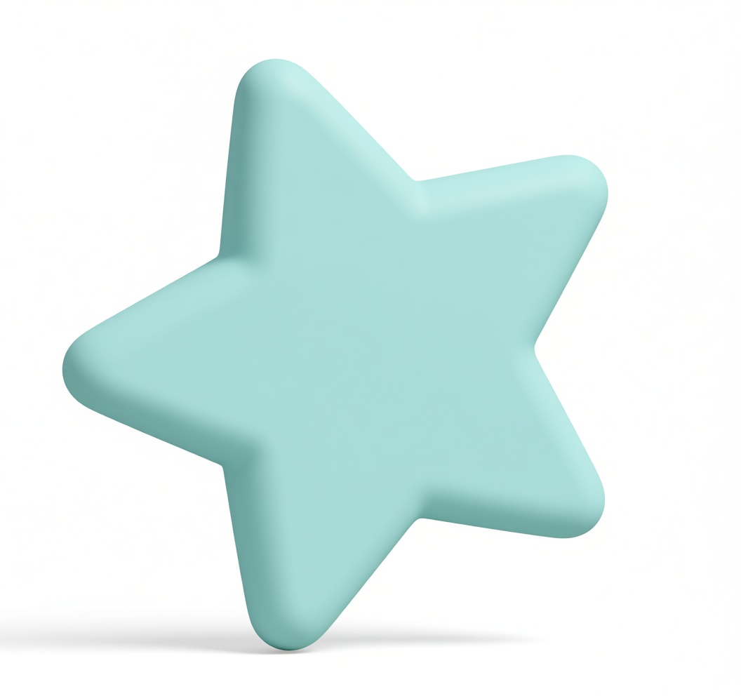 Rounded Star Shape free 3D printable STL