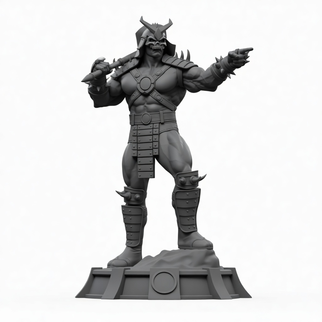 Shredder Statue free 3D printable STL
