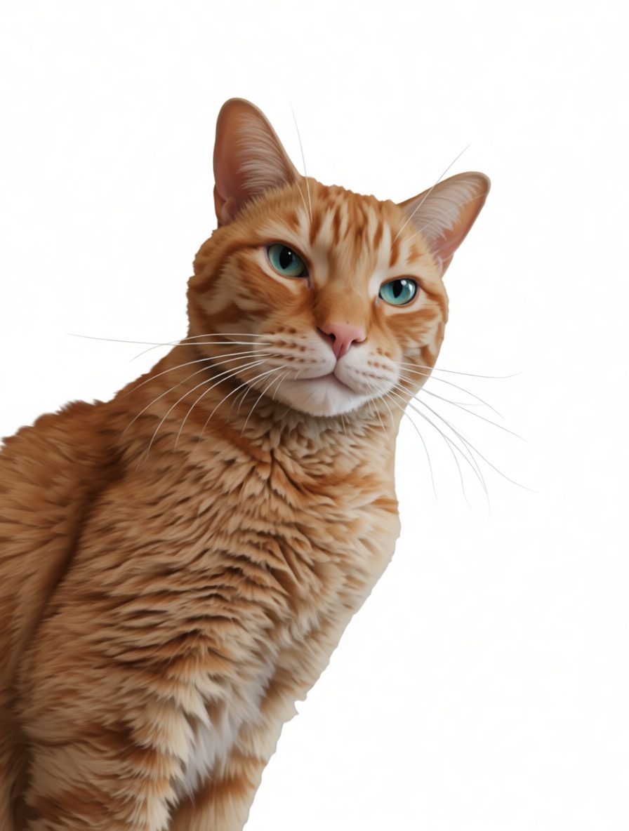Orange Tabby Cat Figurine free 3D printable STL