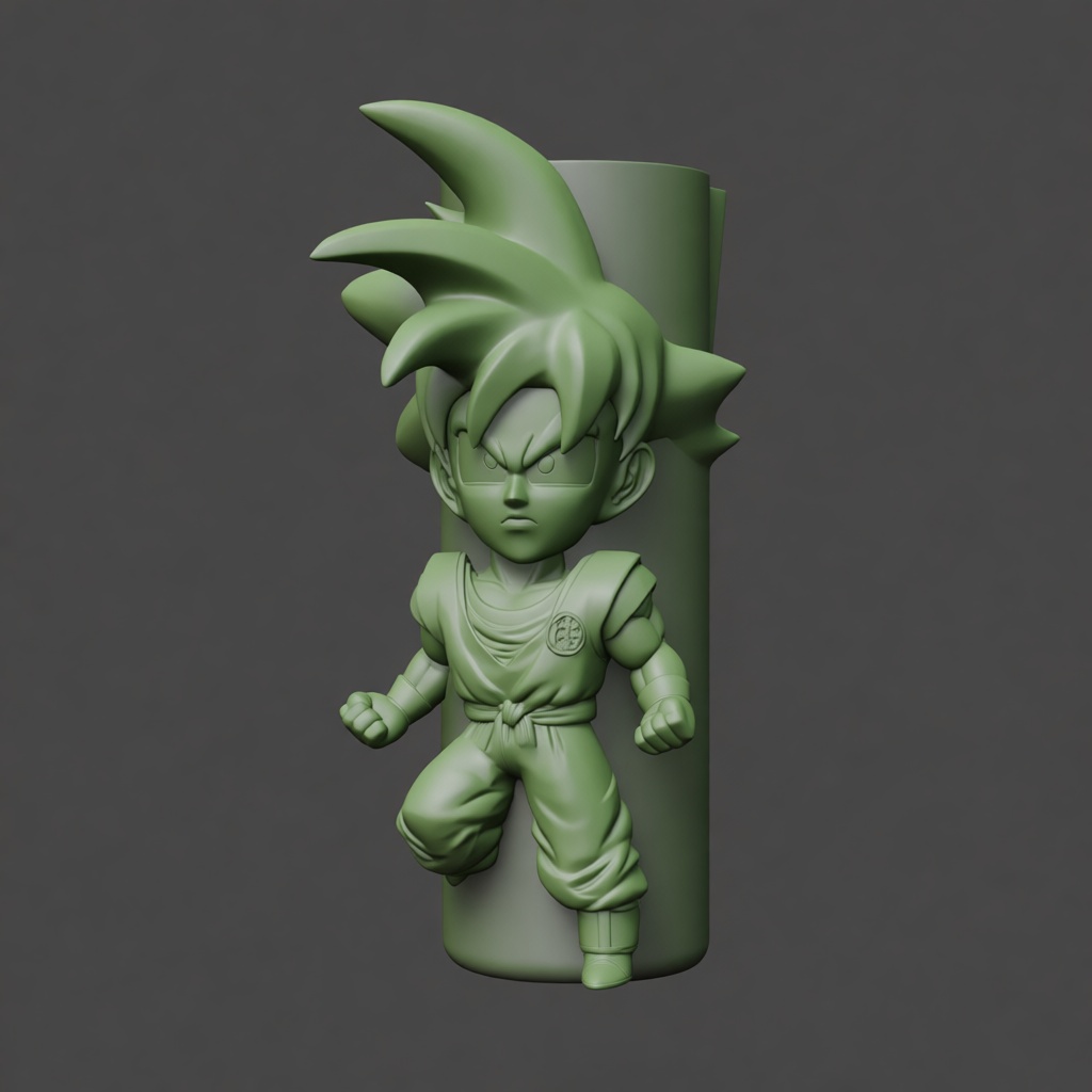 Kid Goku Figurine free 3D printable STL