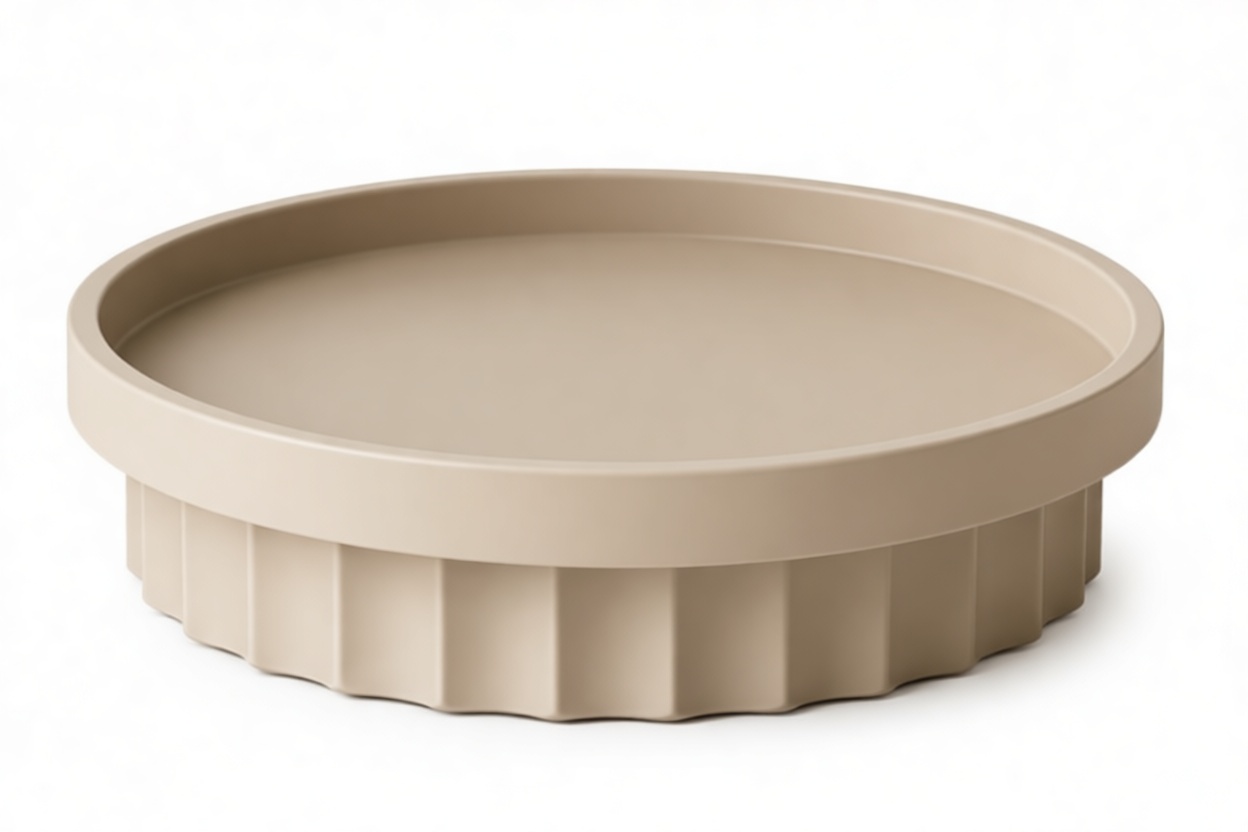 Round Serving Tray free 3D printable STL