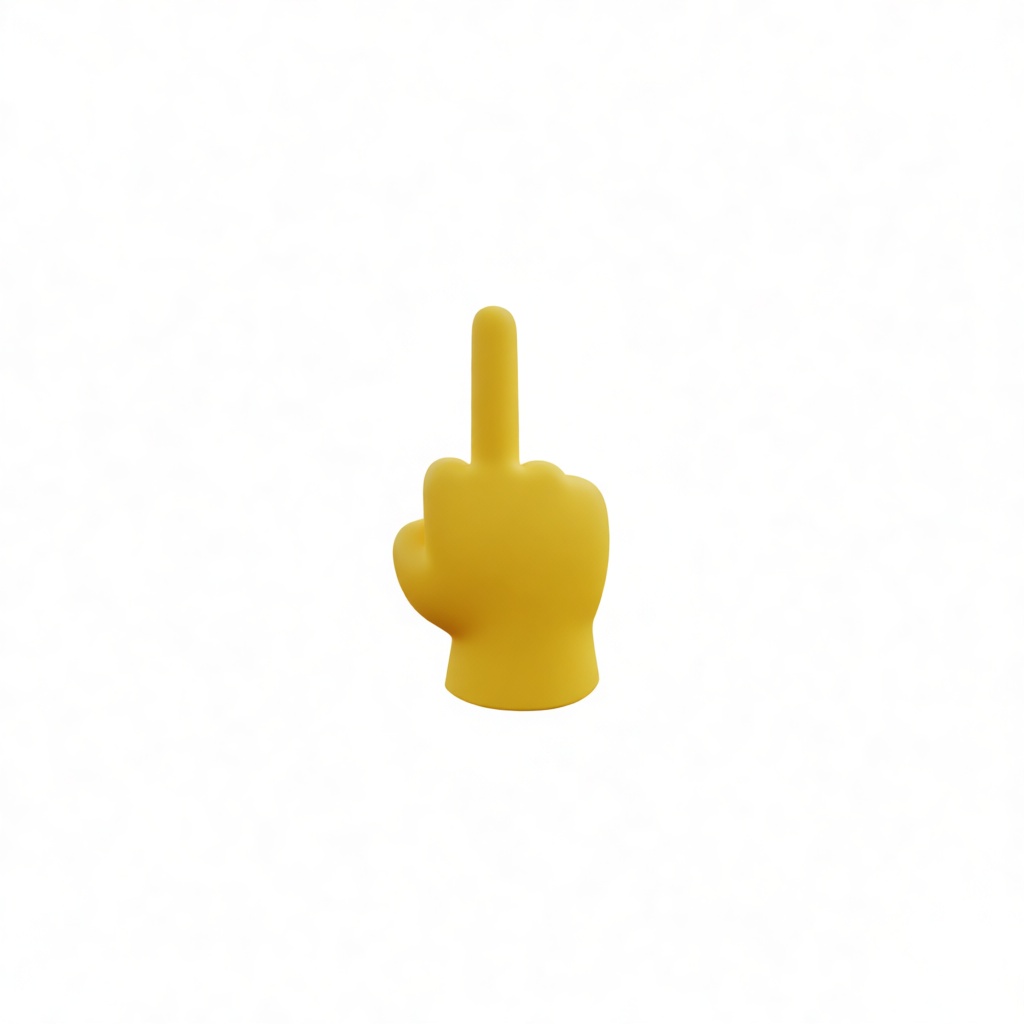 Middle Finger Hand Figurine free 3D printable STL