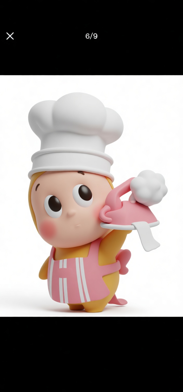 Cute Chef Figurine free 3D printable STL