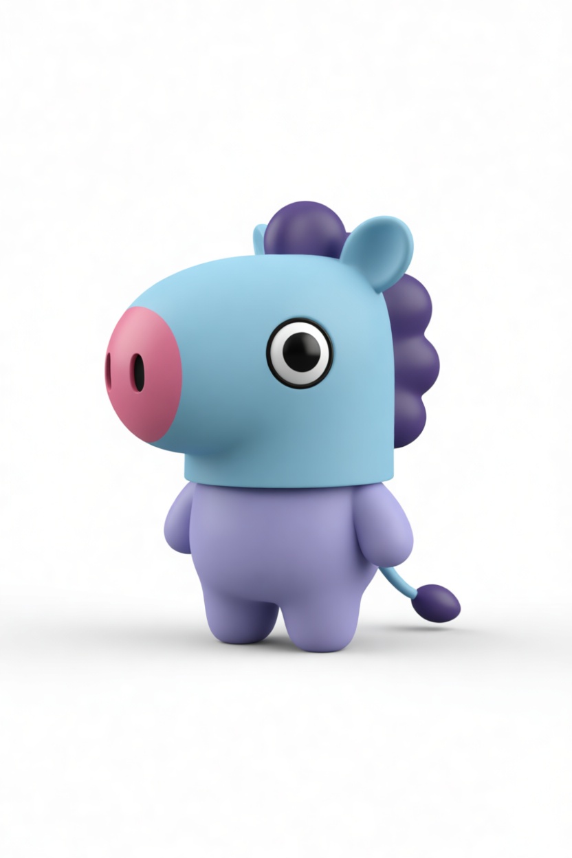 Mang Blue Horse Figurine free 3D printable STL