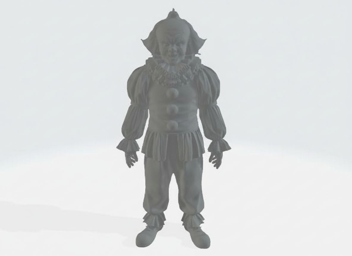 Creepy Clown Figurine free 3D printable STL