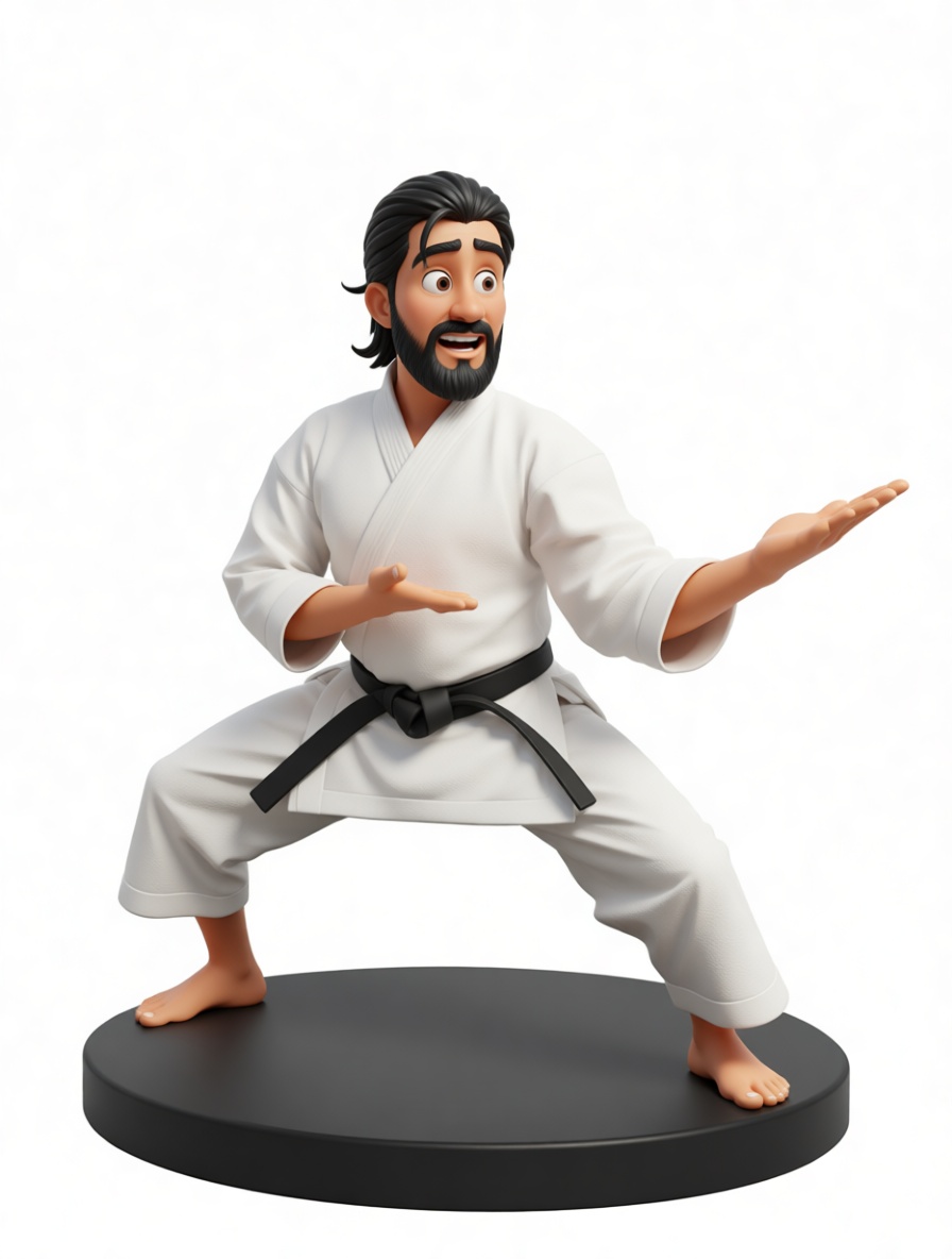 Karate Instructor Figurine free 3D printable STL