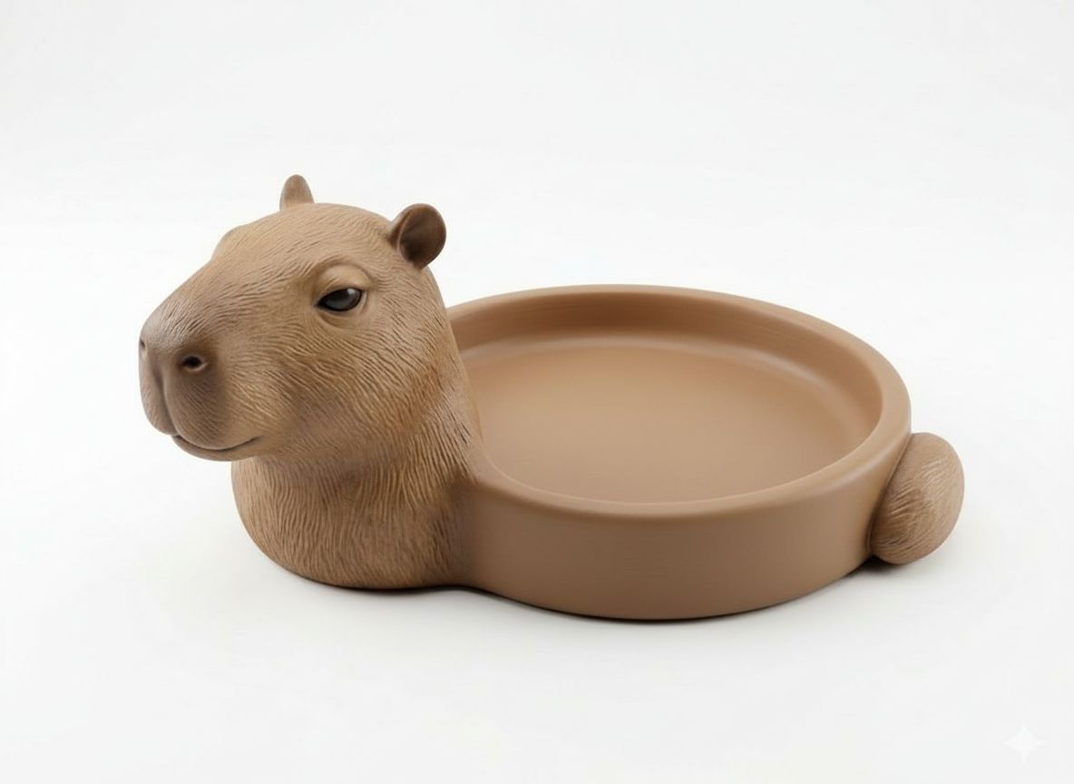 Capybara Tray free 3D printable STL