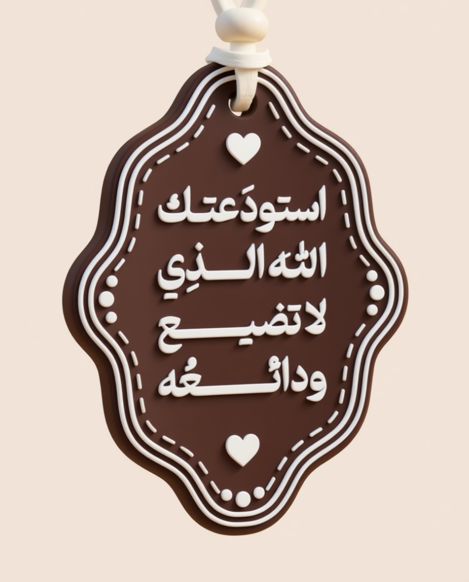 Arabic Blessing Keychain free 3D printable STL