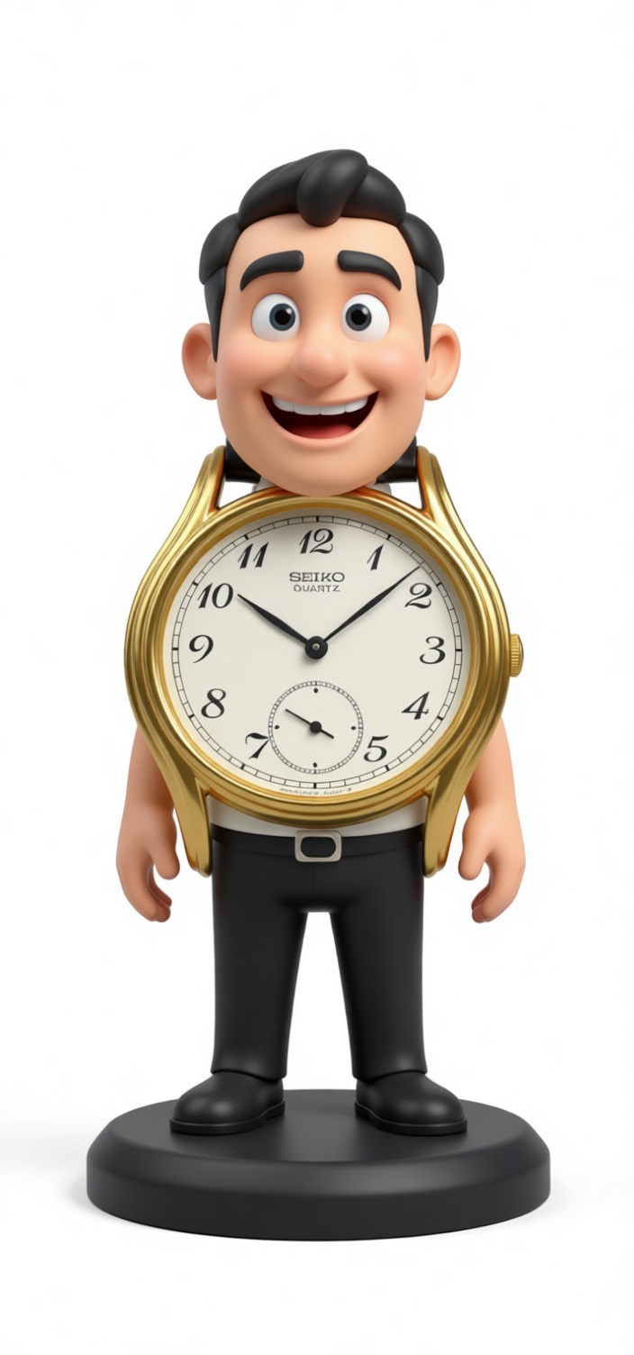 Man with Watch Figurine free 3D printable STL