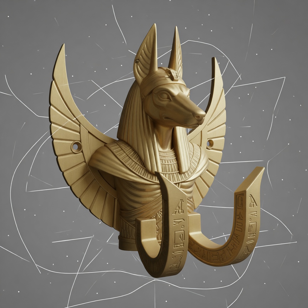 Anubis Bust Sculpture free 3D printable STL