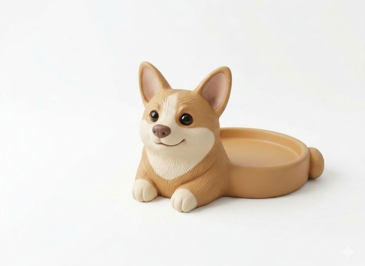 Corgi Dog Tray free 3D printable STL