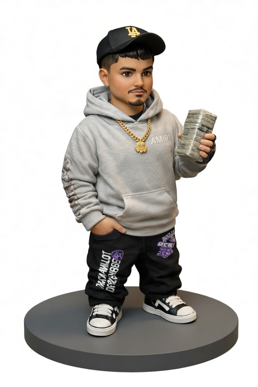 Streetwear Man Figurine free 3D printable STL