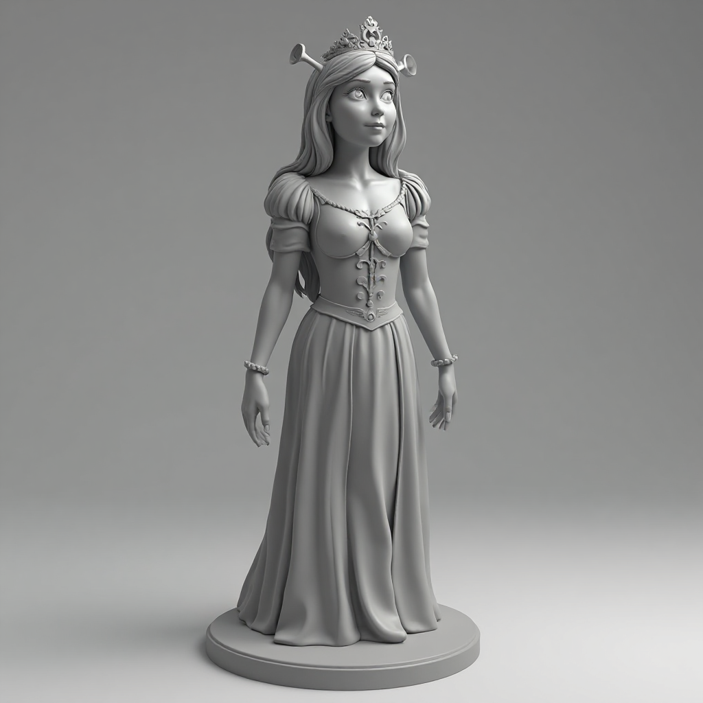 Princess Fiona Figurine free 3D printable STL