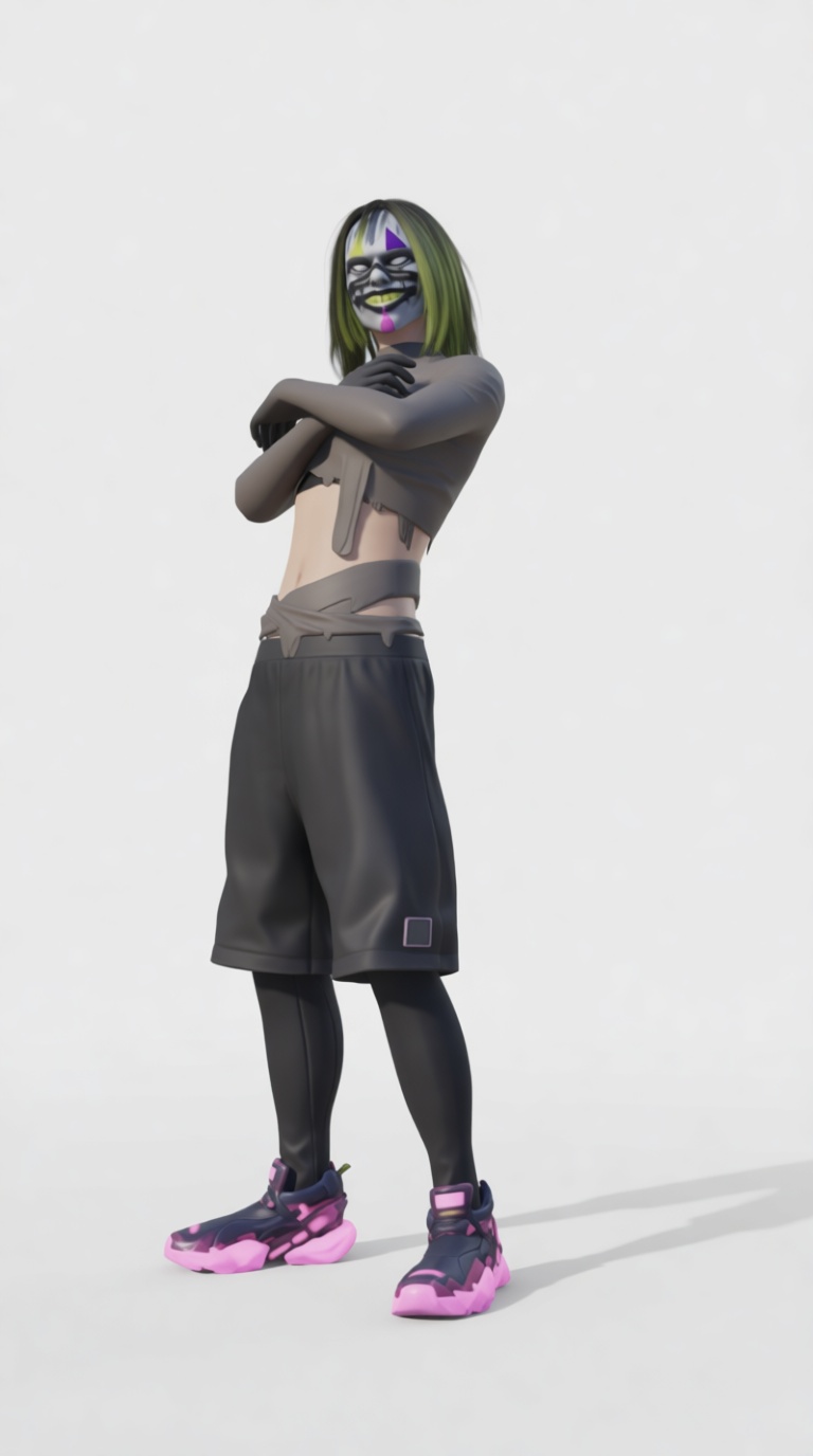 Masked Streetwear Figure free 3D printable STL