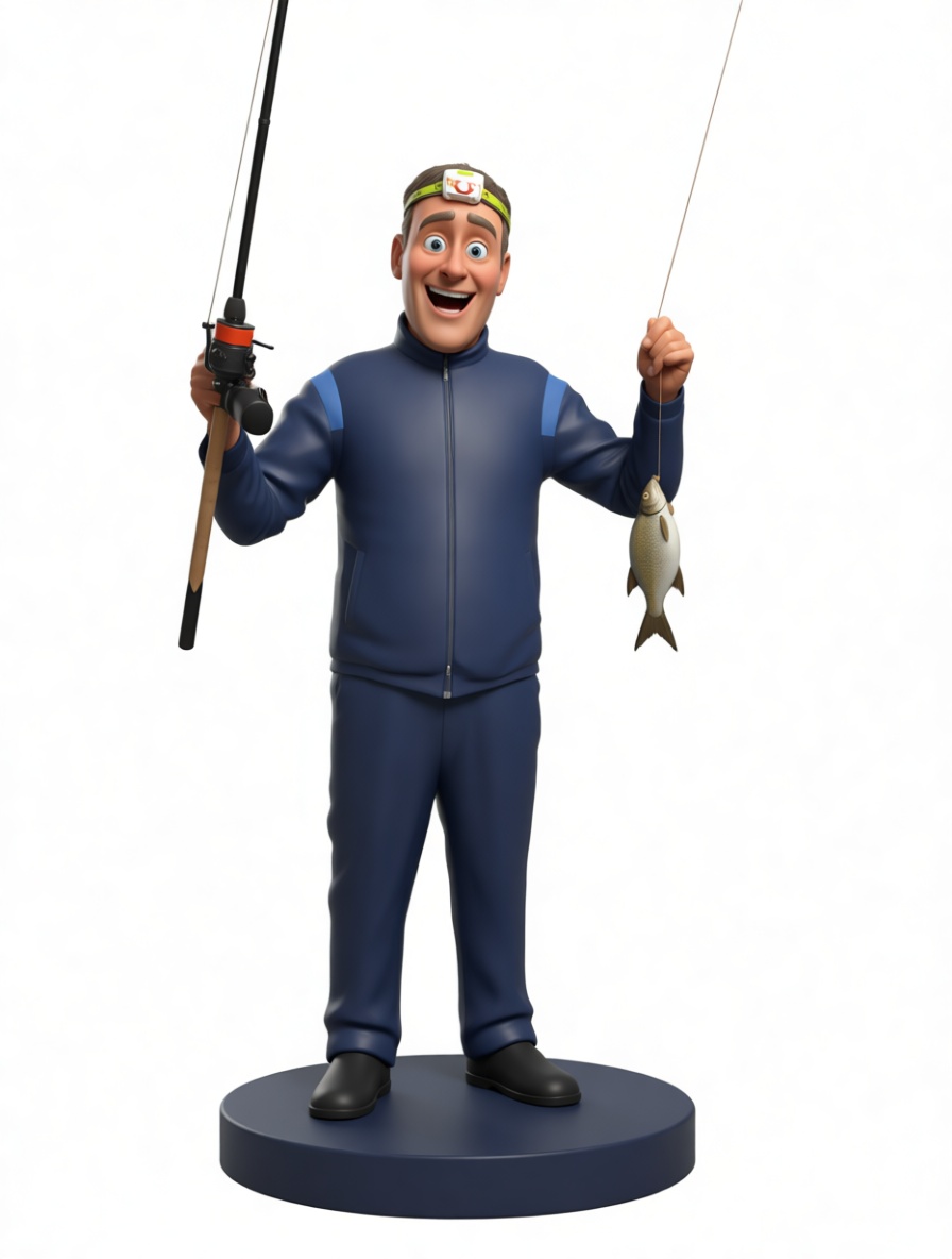 Fisherman Figurine free 3D printable STL