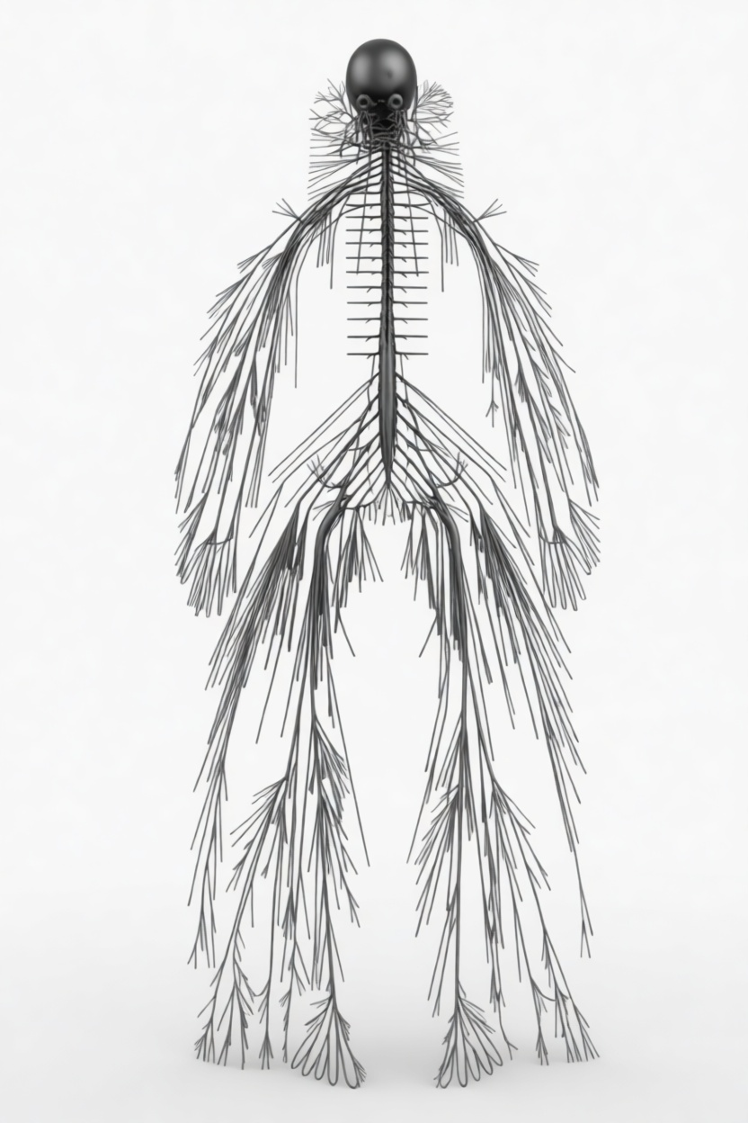 Human Nervous System Model free 3D printable STL