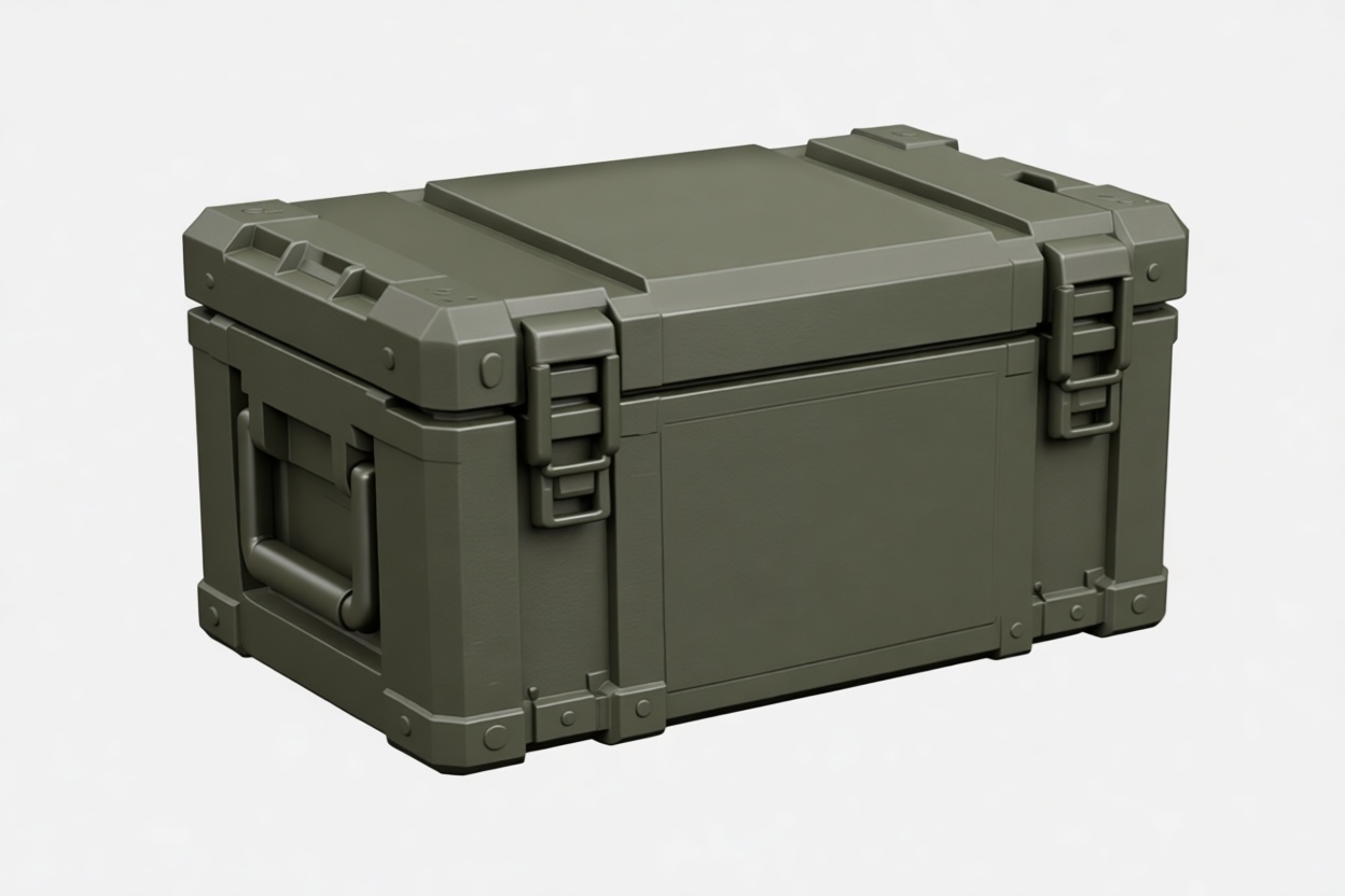 Military Storage Crate Model free 3D printable STL
