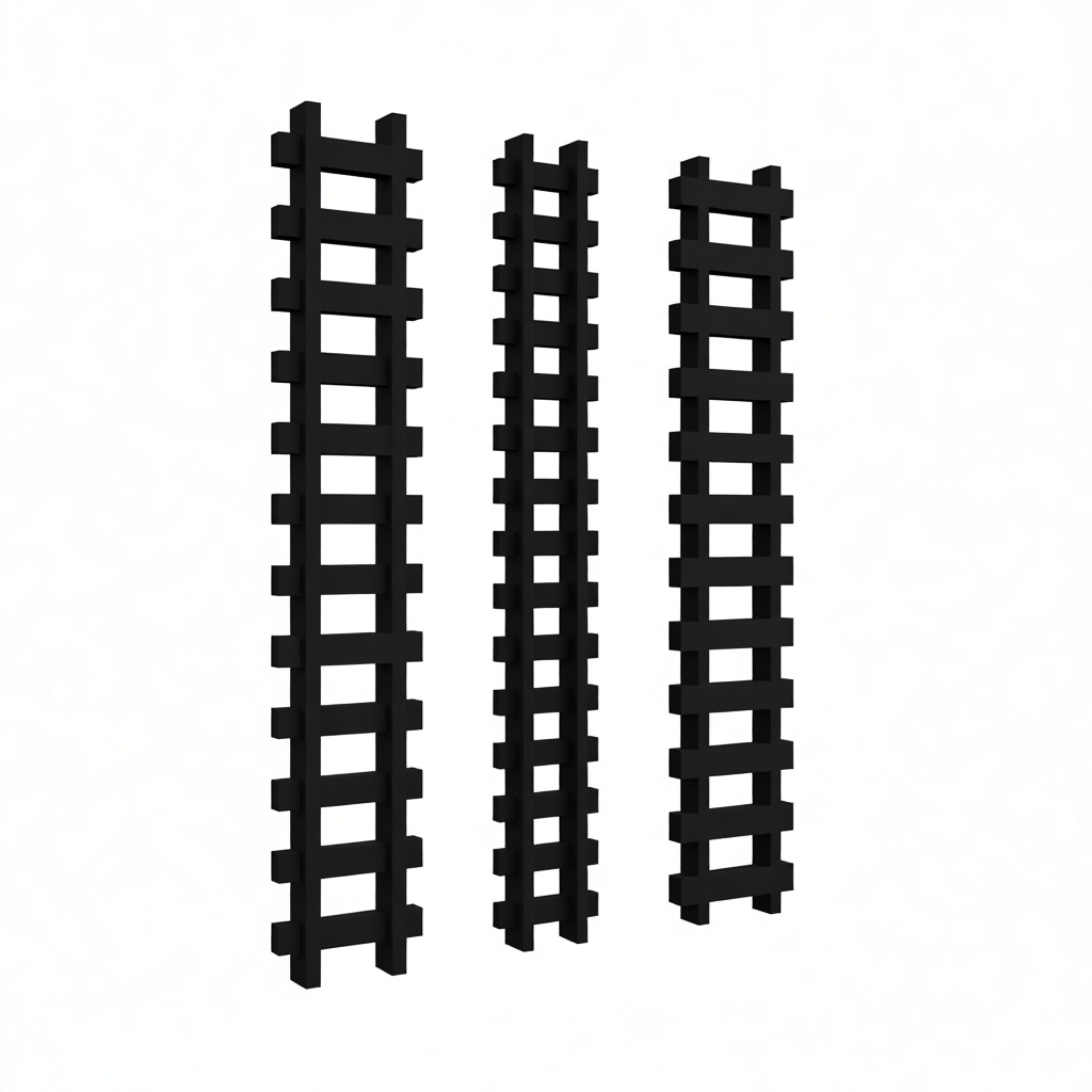 Train Track Sections free 3D printable STL