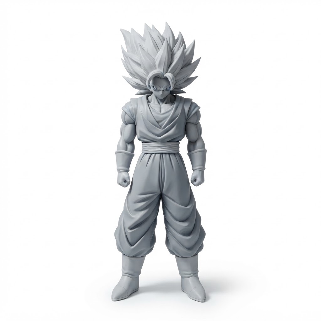 Goku Super Saiyan Figurine free 3D printable STL