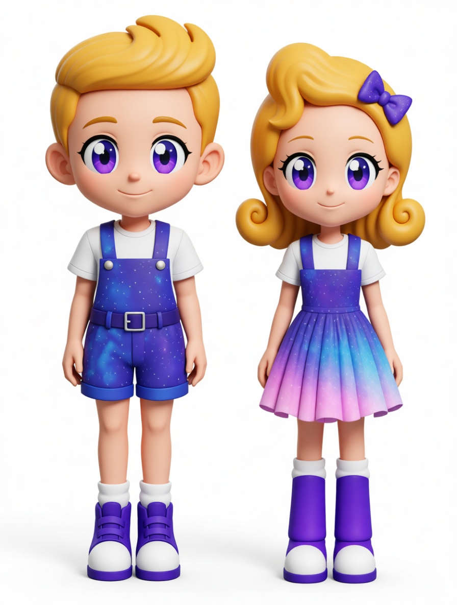 Galaxy Kids Figurines free 3D printable STL