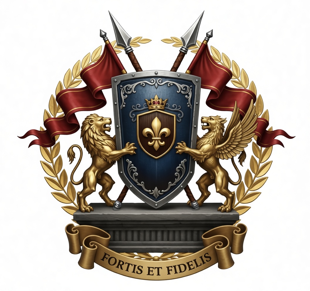 Royal Heraldic Crest Sculpture free 3D printable STL