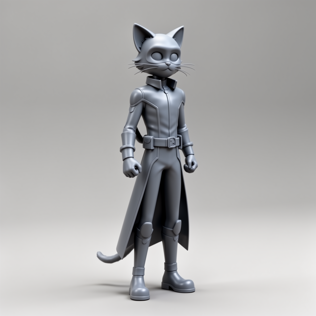 Cat Noir Figurine free 3D printable STL
