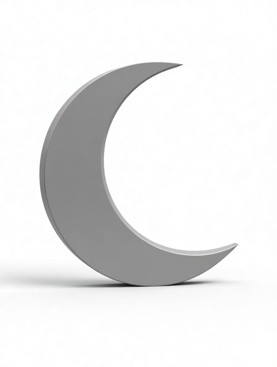 Crescent Moon Sculpture free 3D printable STL