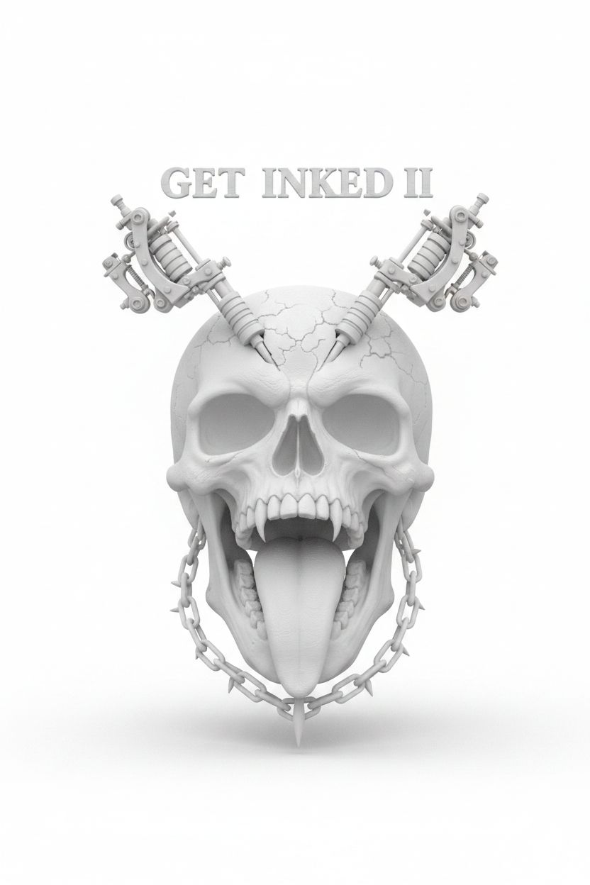 Tattoo Skull Sculpture free 3D printable STL