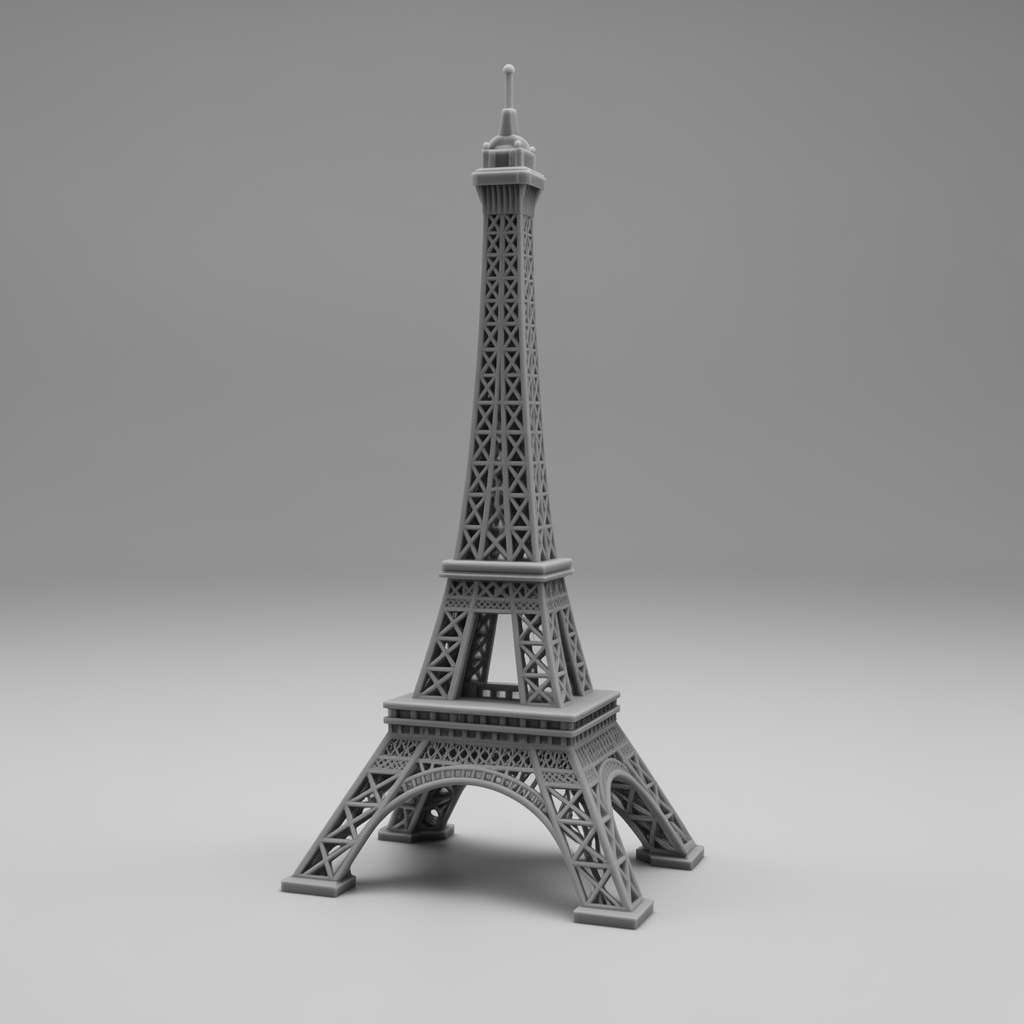 Eiffel Tower Model free 3D printable STL