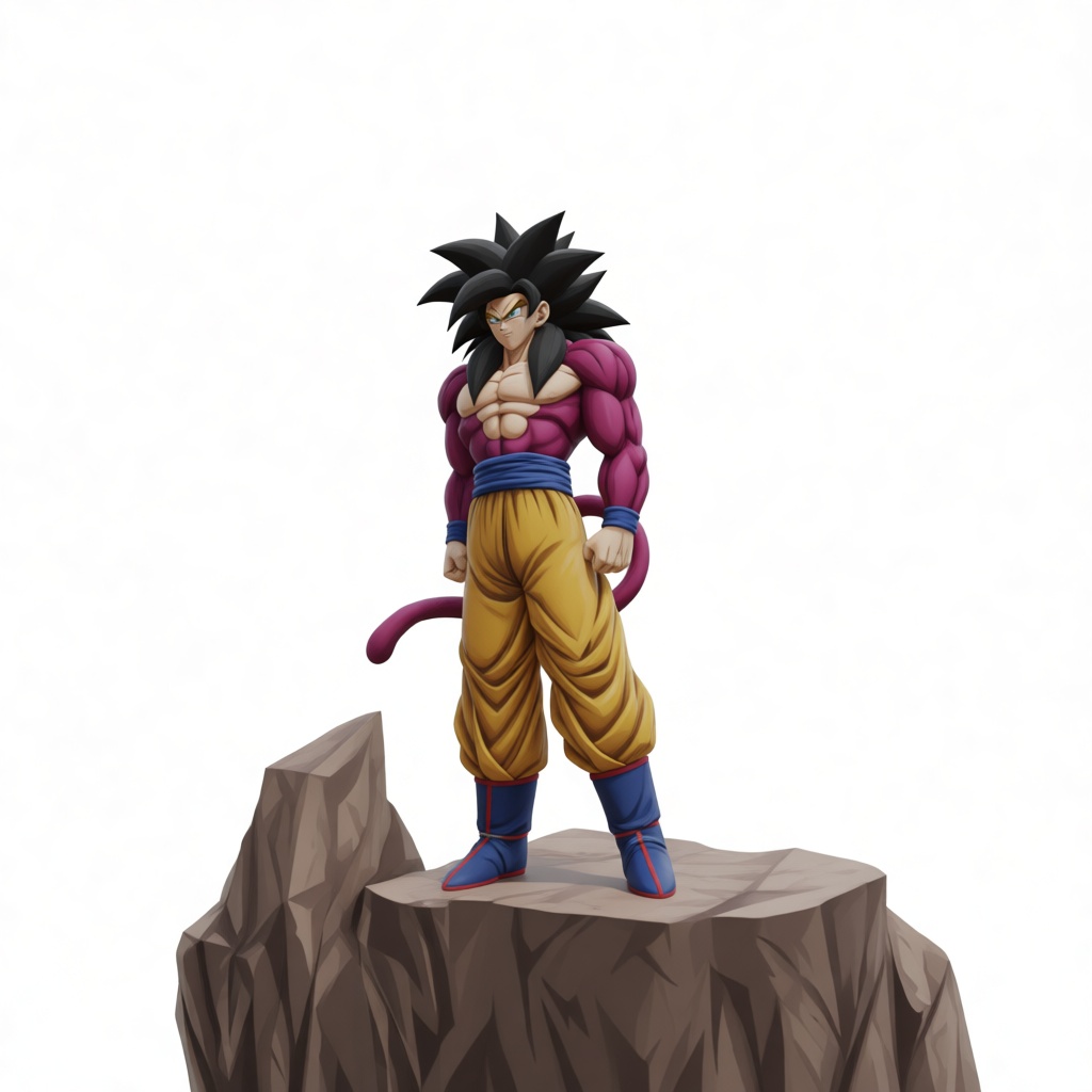 Goku Super Saiyan 4 Figurine free 3D printable STL