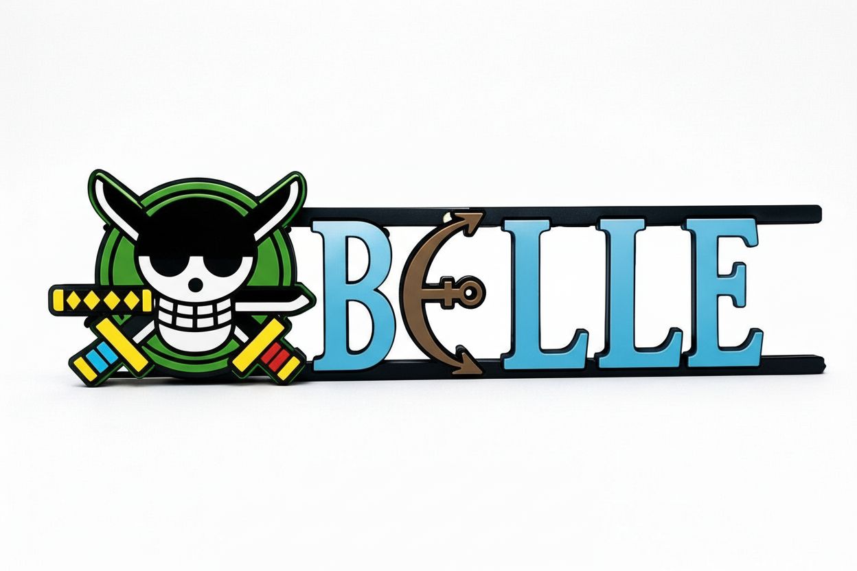 One Piece Belle Sign free 3D printable STL