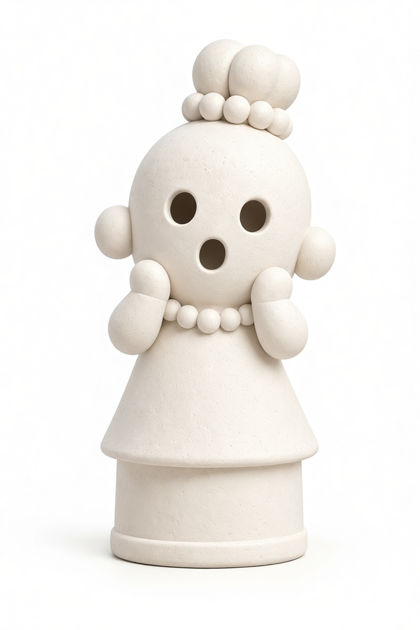 Shy Ghost Figurine free 3D printable STL
