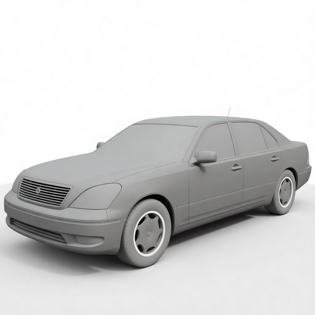 Lexus LS400 Sedan Model free 3D printable STL