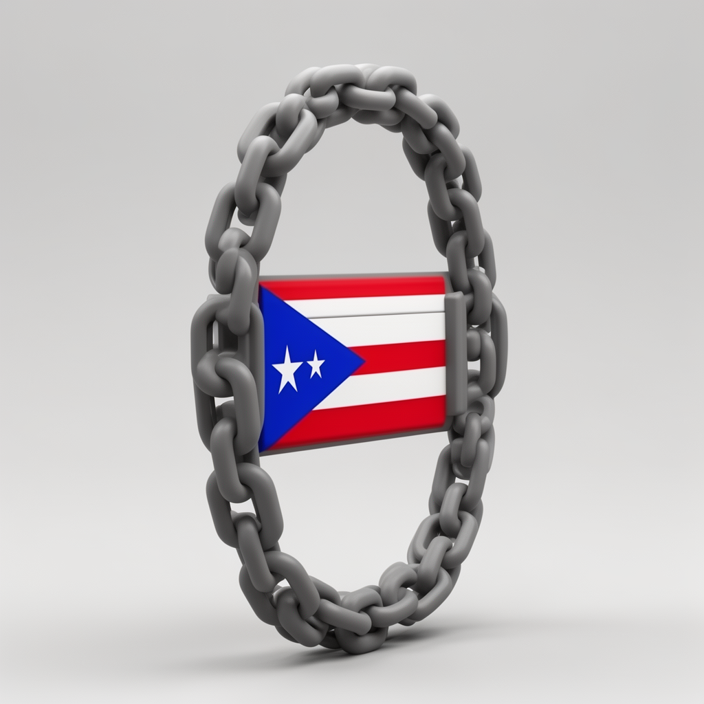 Puerto Rican Flag Chain free 3D printable STL
