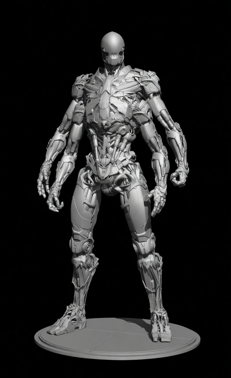 Futuristic Robot Model free 3D printable STL