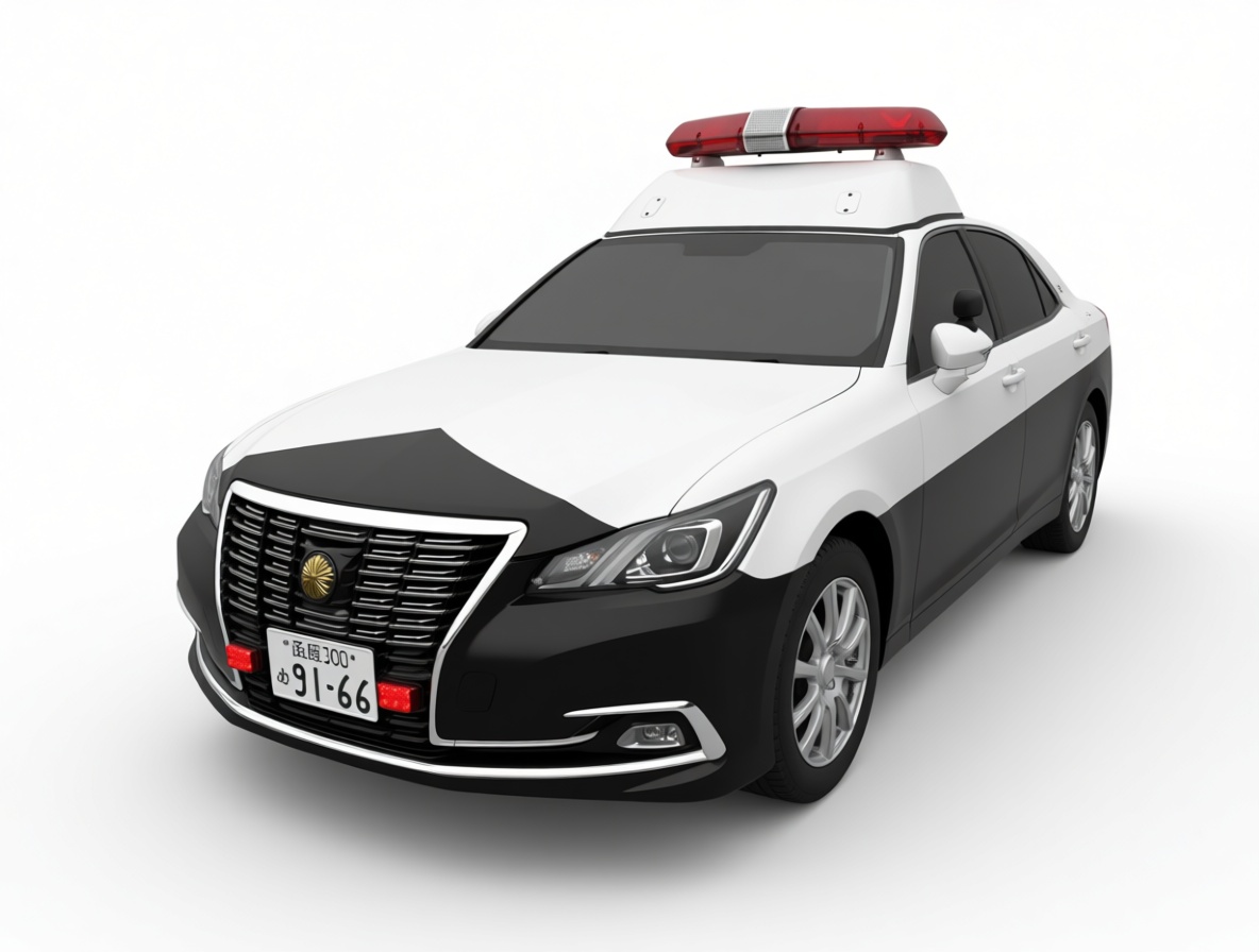 Toyota Crown Police Car Model free 3D printable STL